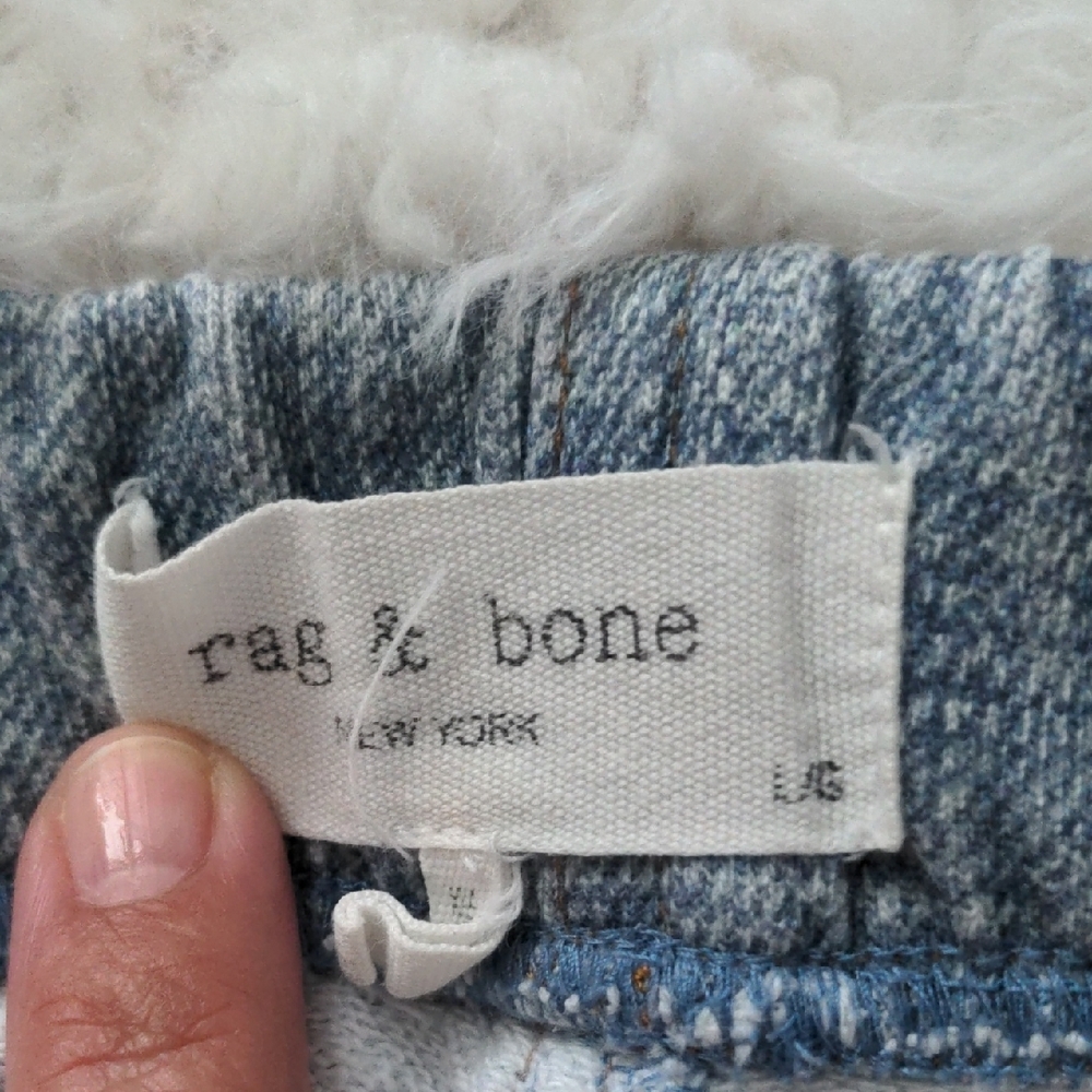 Rag & Bone Miramar Light Blue Denim Joggers Size L - Picture 3 of 10